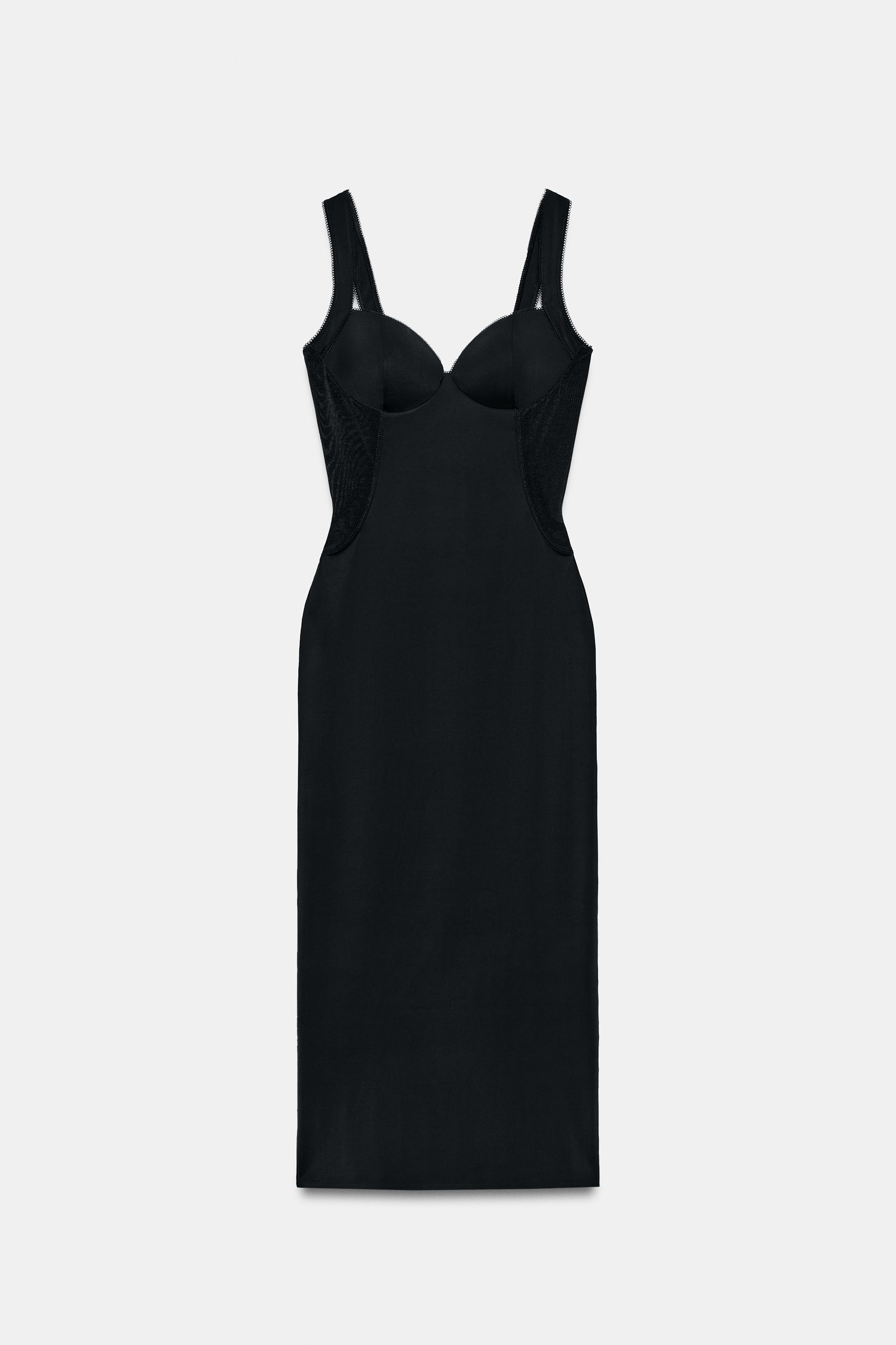 MIDI DRESS WITH POLYAMIDE